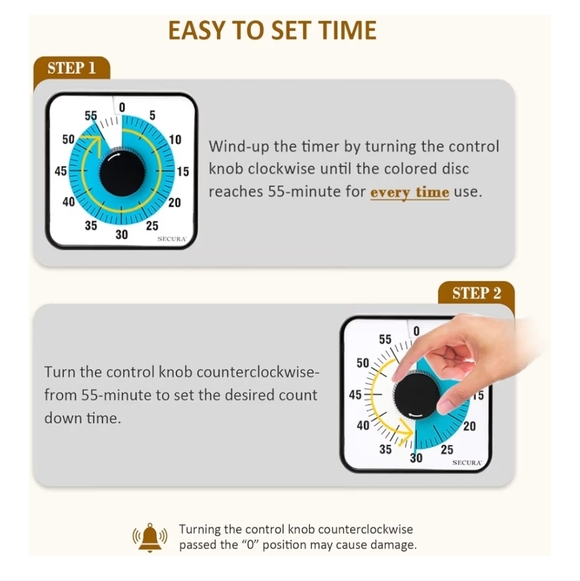 Visual Countdown Timer, 7.5-Inch - Picture 3 of 6